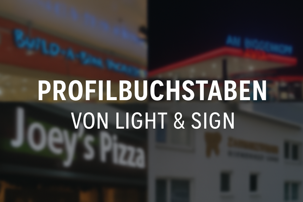 Individuelle Profilbuchstaben von Light & Sign GmbH für jede Fassade